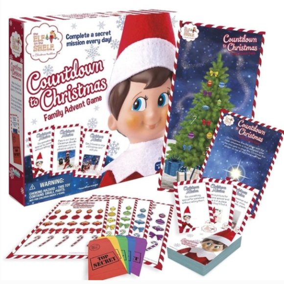 NEW Elf Shelf Countdown To Christmas Advent Game - Picture 5 of 5